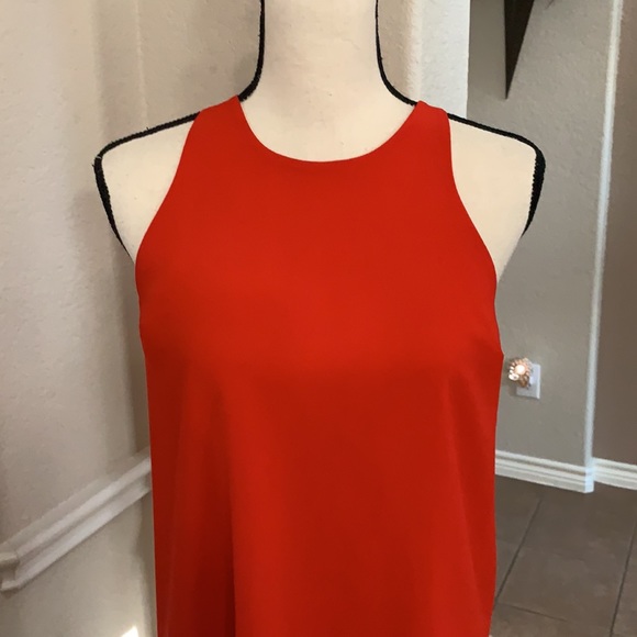 Sanctuary red chiffon tank cutout top Size S - Picture 4 of 16